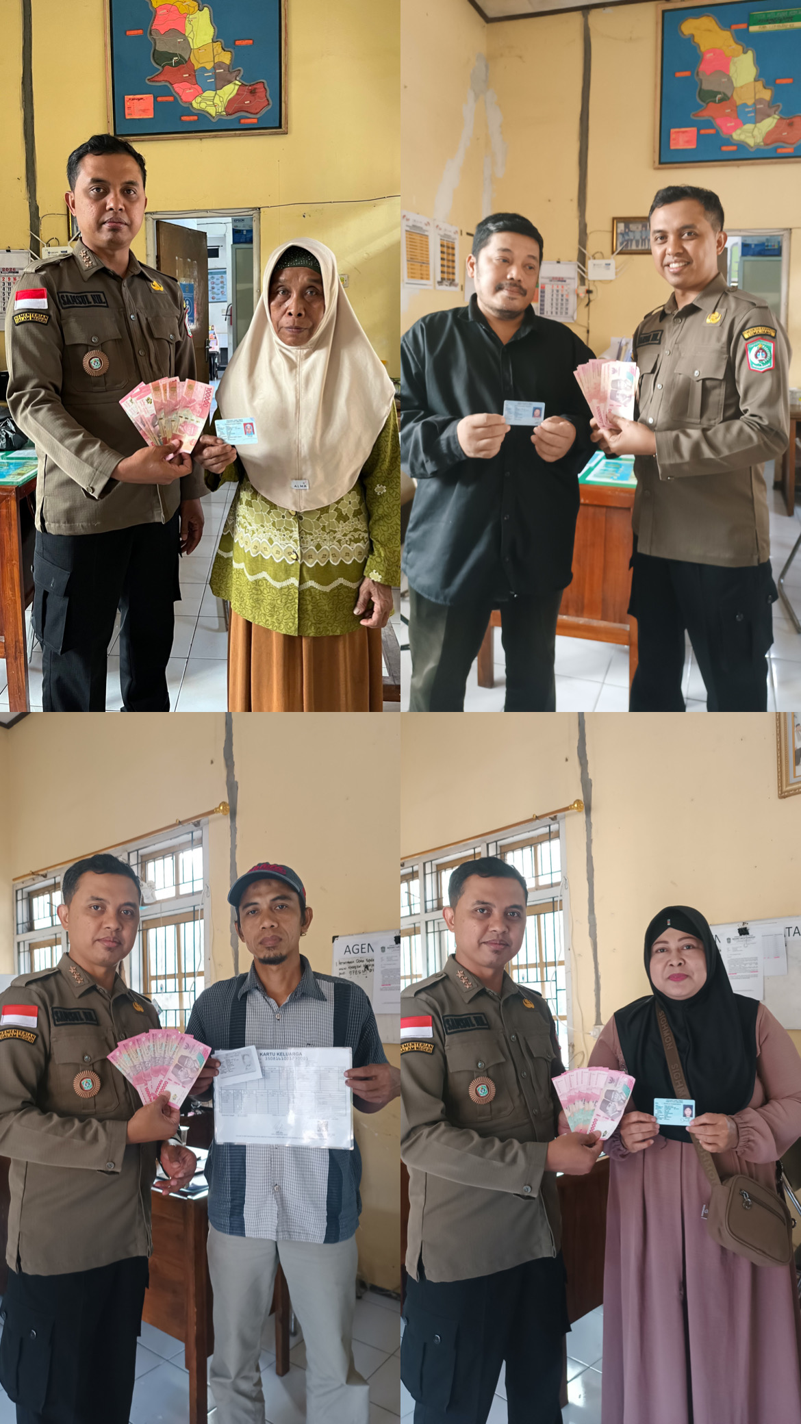 Camat Kedungjajang Serahkan Bantuan Sosial dari Bupati kepada Masyarakat