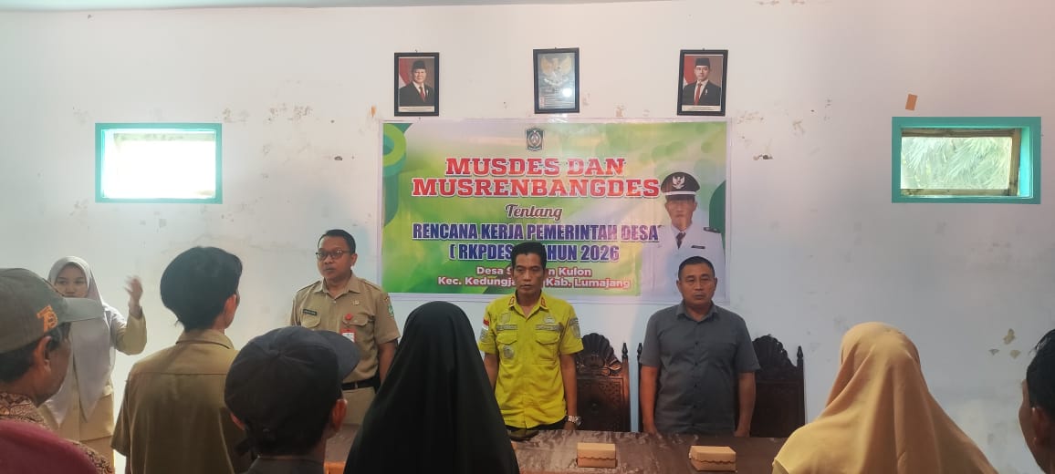 PEMERINTAH KECAMATAN KEDUNGJAJANG SUKSES MELAKSANAKAN FASILITASI MUSRENBANGDES 