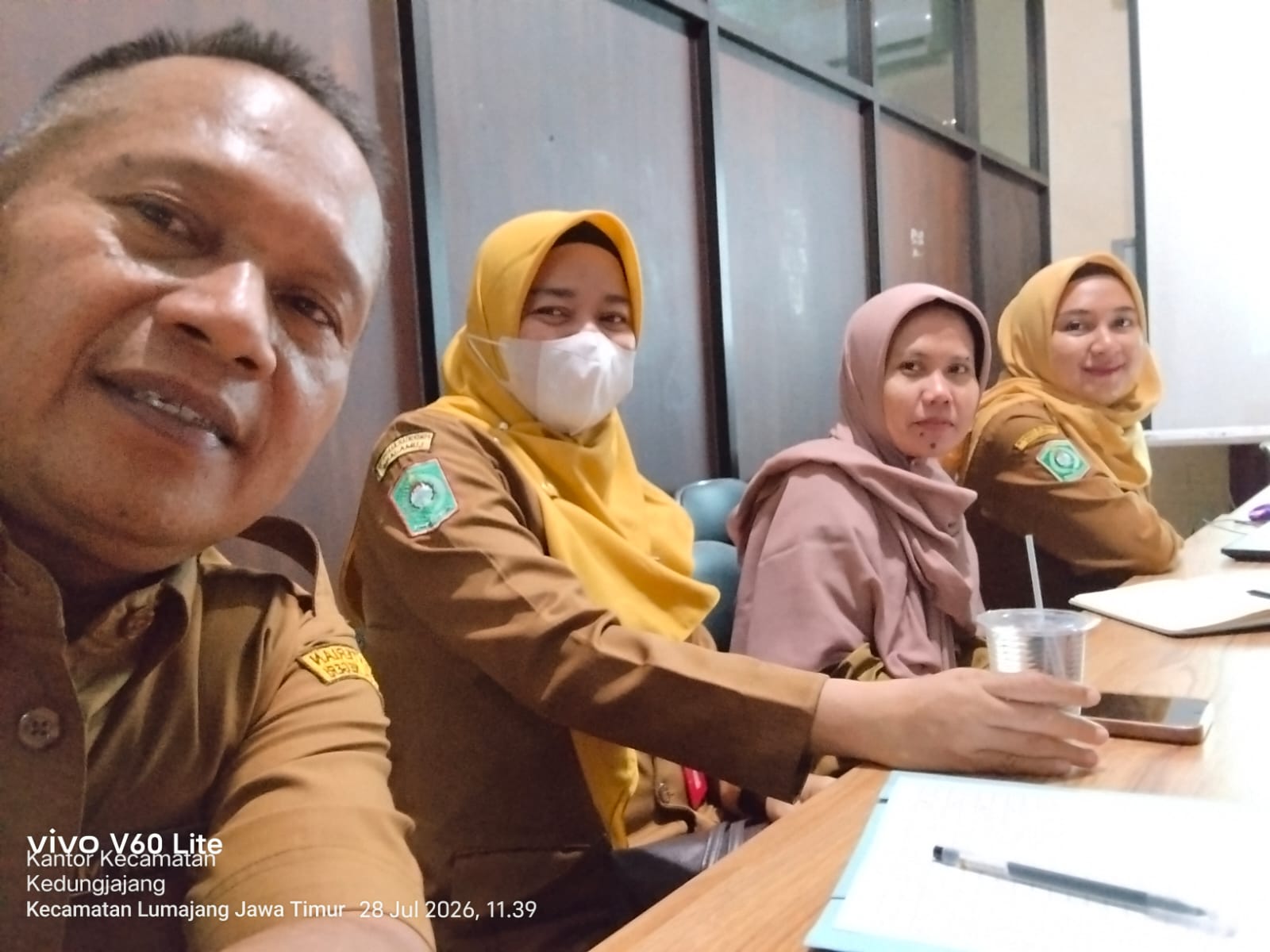 Kepala Seksi Pemberdayaan Masyarakat dan Desa (Kasi PMD) Kecamatan Kedungjajang menghadiri kegiatan 