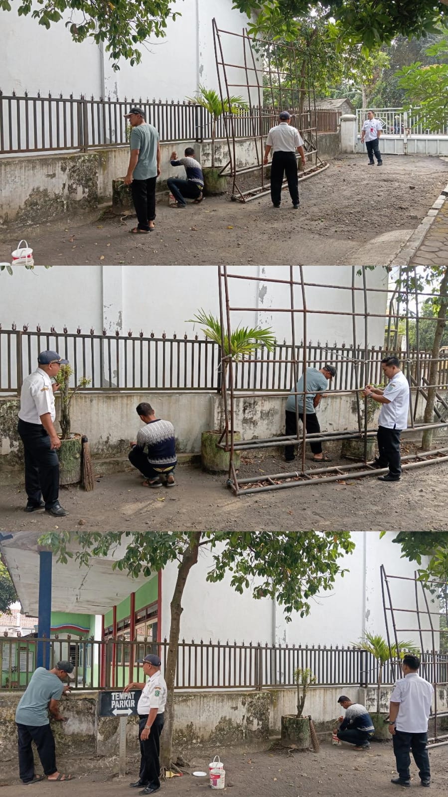 Pemeliharaan Bangunan Kantor Kecamatan Kedungjajang melalui Kegiatan Pengecatan dalam Rangka Memper