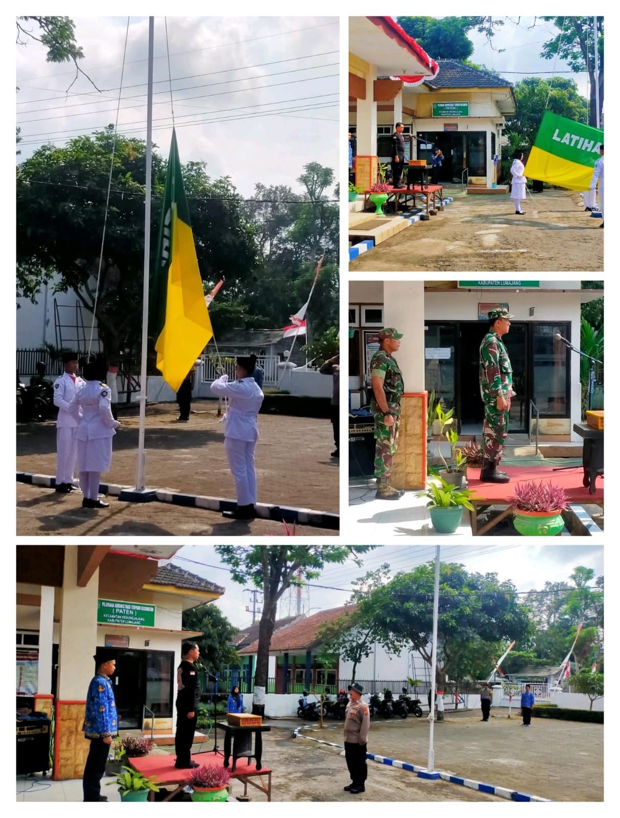 Gladi Bersih Upacara HUT ke-81 Kemerdekaan RI di Kecamatan Kedungjajang Berjalan Lancar dan Tertib