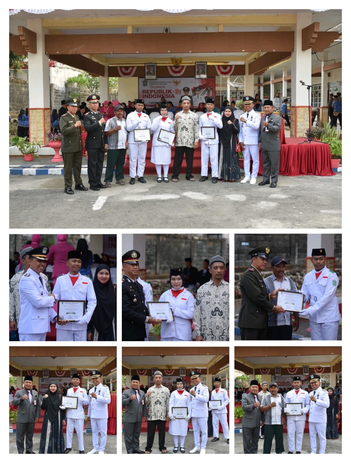 Haru dan Bangga, Tiga Paskib Kecamatan Kedungjajang Terima Penghargaan Usai Tuntaskan Tugas HUT ke-8