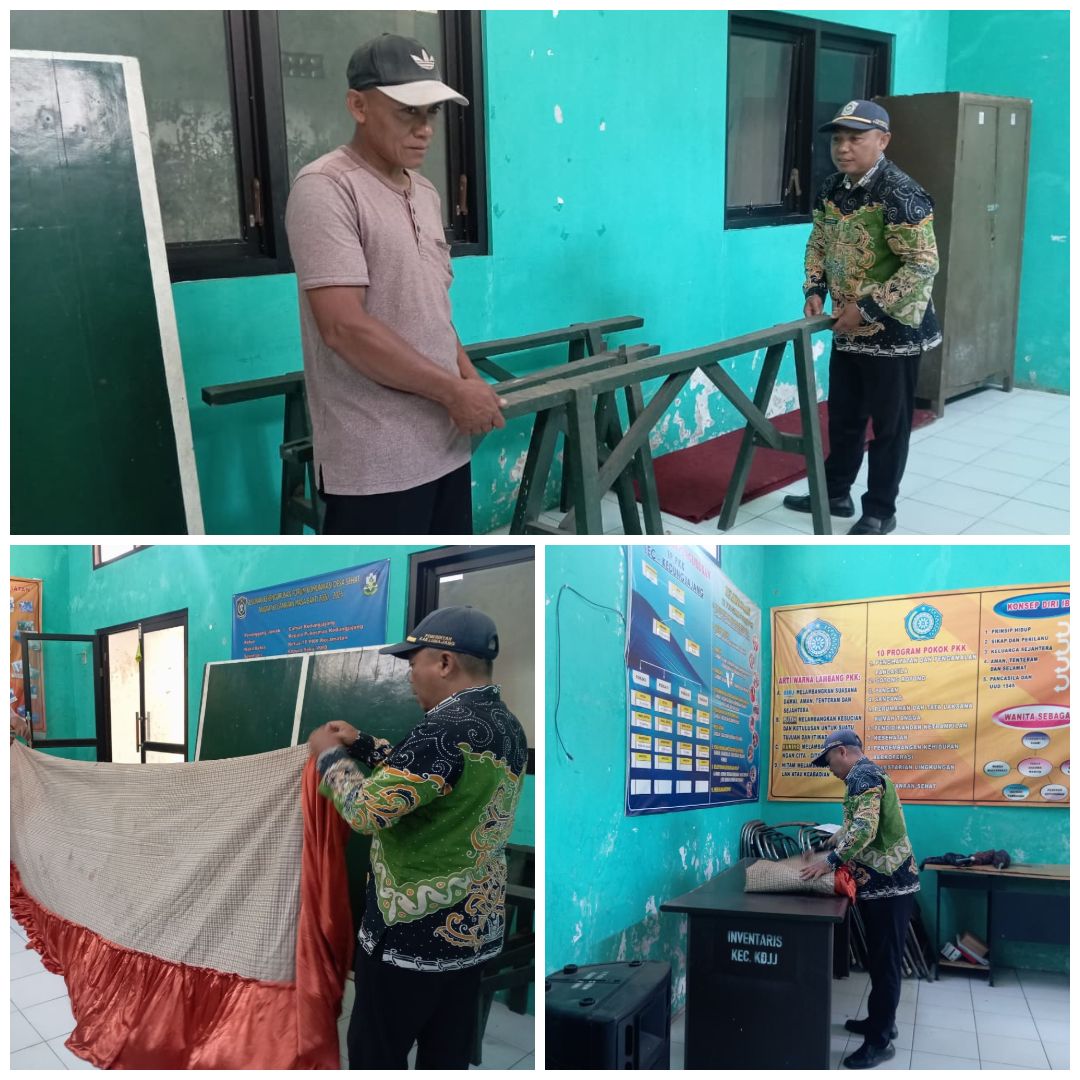 Kecamatan Kedungjajang Rutin Laksanakan Bersih-Bersih Lingkungan Kantor